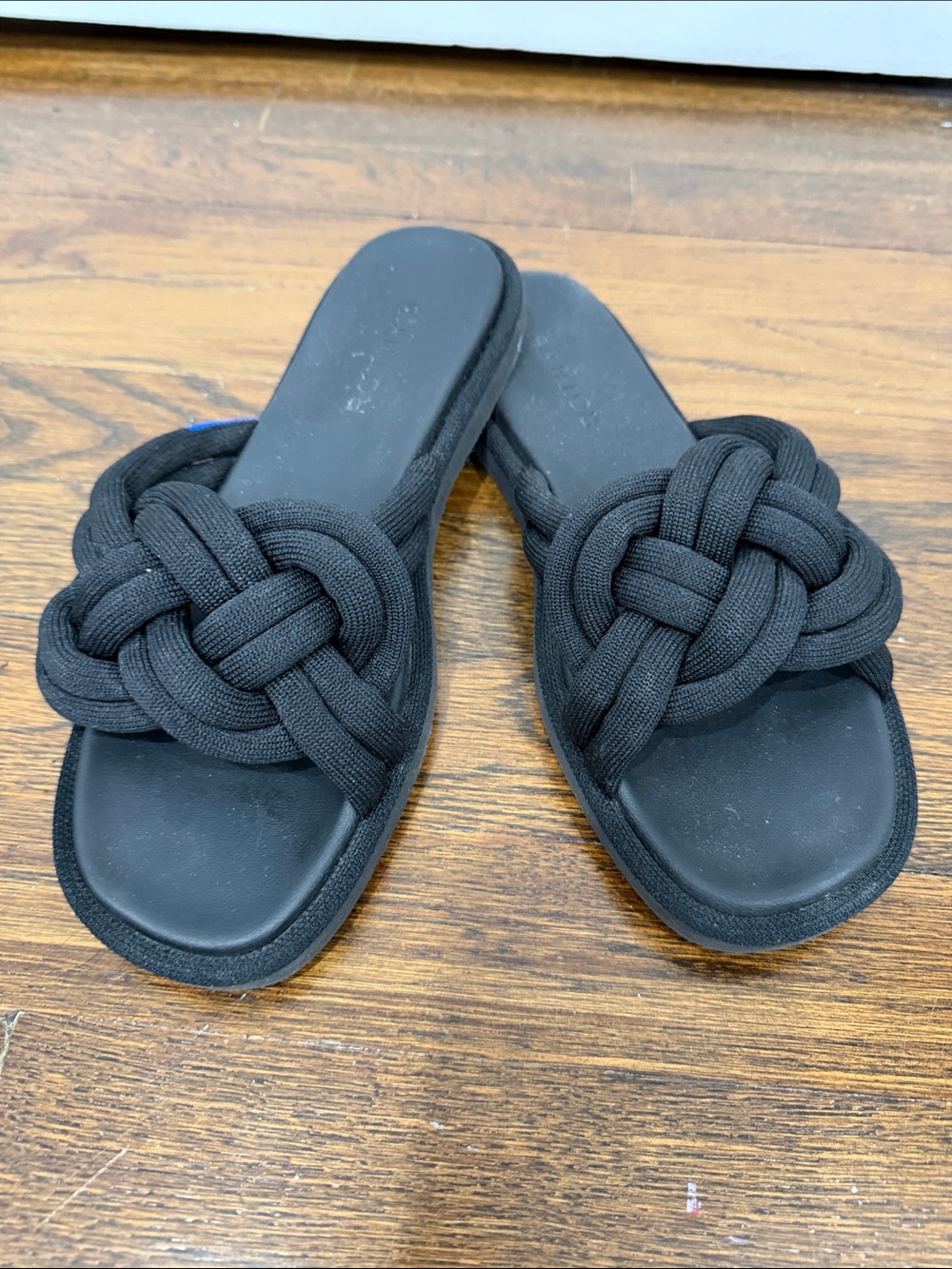Rothy’s Black Knotted Slide Sandals - Women